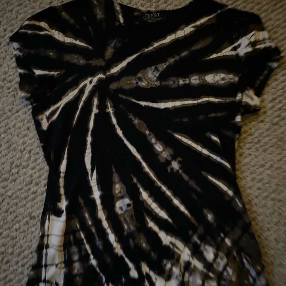 TRYST Black and Brown tie-dye Medium Shirt